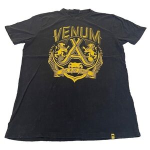 Venum Men's Short Sleeve "Jose Aldo Junior" Crest T-shirt; Black; Size XXL